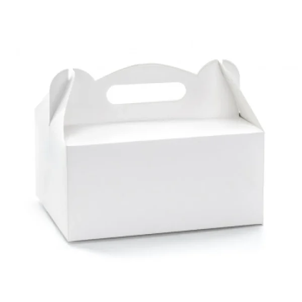 Lot De 10 Boîtes à Gâteaux Blanches 19 X 14 X 9 Cm marque pas cher 1