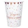 Lot De 10 Gobelets Rose Gold Joyeux Anniversaire online boutique 5