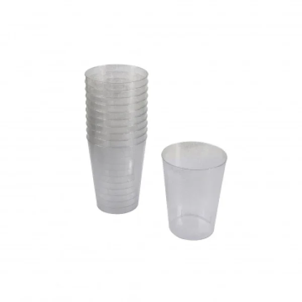 acheter Lot De 20 Verres Pailleté Argent 20 Cl 1