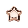 vente pas cher en ligne Lot De 6 Assiettes En Carton Rose Gold Forme Etoile 18 Cm 7