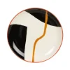 Maisons Du Monde Assiette à Dessert En Grès Noir, Jaune, Rouge Et Beige boutique en ligne france 10