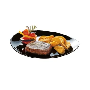 vente chaude Luminarc Assiette à Steak Noire 30x26cm 11