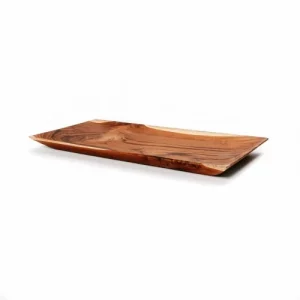 Bazar Bizar Assiette à Sushi En Bois De Teck Grande Rectangulaire boutique 10