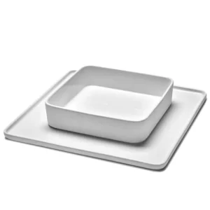 Serax Assiette Carrée En Porcelaine Blanche 20x20cm pas cher 14