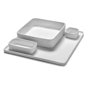 Couleurs variées Serax Assiette Carrée En Porcelaine Blanche 24x24cm 14