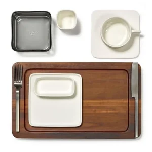 Couleurs variées Serax Assiette Carrée En Porcelaine Blanche 24x24cm 18