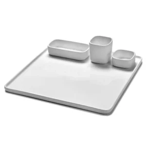 Serax Assiette Carrée En Porcelaine Blanche 28x28cm Réductions 16