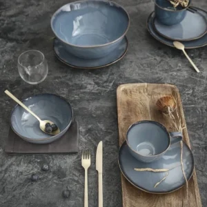 Pas Cher soldes France Maisons Du Monde Assiette Creuse En Faïence Bleue – Lot De 6 14