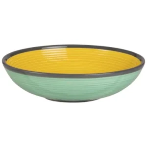 Maisons Du Monde Assiette Creuse En Faïence Jaune Et Verte – Lot De 2 se précipiter pour acheter 10