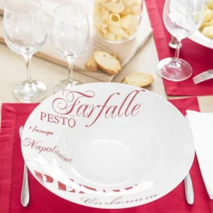 Maisons Du Monde Assiette Creuse En Porcelaine Rouge D 30 Cm PASTA – Lot De 2 site soldes 14