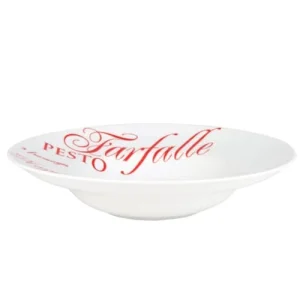 Maisons Du Monde Assiette Creuse En Porcelaine Rouge D 30 Cm PASTA – Lot De 2 site soldes 10