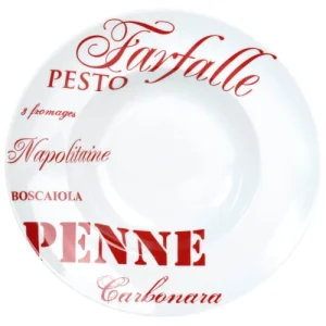 Maisons Du Monde Assiette Creuse En Porcelaine Rouge D 30 Cm PASTA – Lot De 2 site soldes 12