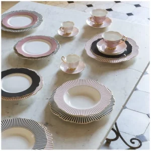 Promotio de vente Mathilde M Assiette Creuse Gris Foncé D23cm 12