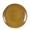 achetez pas cher Mica Decorations Assiette De Diner En Céramique Ocre D26,5 19