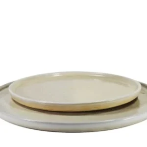 Sibo Homeconcept Assiette Dessert En Grès Artisanal Beige 22 Cm – Lot De 6 soldes ligne 9