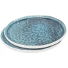 en ligne Kare Design Assiette En Grès Bleu D27 – Lot De 2 8