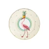 Boutique Yvonne Ellen Assiette En Porcelaine Flamant Rose D16cm 20