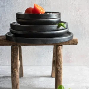 Boutique officielle Bazar Bizar Assiette Moyenne En Terracotta Noire 16