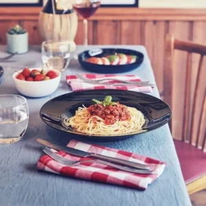 Neuve avec étiquette Luminarc Assiette Pasta Noire D28,5cm 10