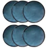 Maisons Du Monde Assiette Plate En Faïence Bleue – Lot De 6 mode 14