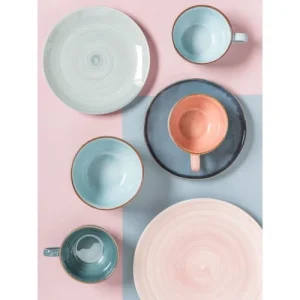 Maisons Du Monde Assiette Plate En Faïence Bleue – Lot De 6 mode 14