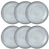 magasin en ligne france Maisons Du Monde Assiette Plate En Faïence Grise – Lot De 6 22