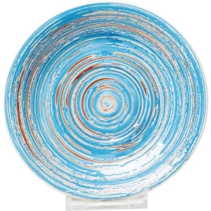 boutiqued en ligne Kare Design Assiette Plate En Grès Bleu D19 – Lot De 4 8