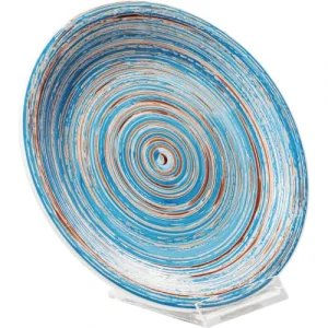 boutiqued en ligne Kare Design Assiette Plate En Grès Bleu D19 – Lot De 4 10