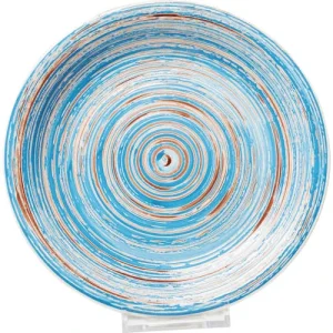 bas prix Kare Design Assiette Plate En Grès Bleu D27 – Lot De 4 9