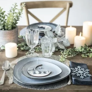 Maisons Du Monde Assiette Plate En Grès Gris – Lot De 6 achetez pas cher 10