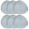 Maisons Du Monde Assiette Plate En Grès Gris – Lot De 6 achetez pas cher 5