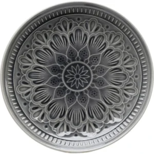 vente à bas prix Kare Design Assiette Plate En Grès Gris D21 – Lot De 4 11