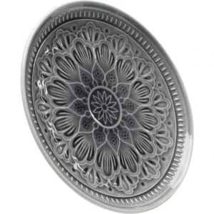 vente à bas prix Kare Design Assiette Plate En Grès Gris D21 – Lot De 4 15