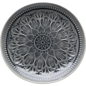 Kare Design Assiette Plate En Grès Gris D27 – Lot De 4 meilleure qualité 13