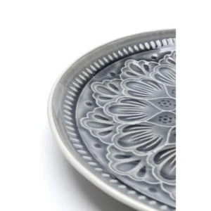 Kare Design Assiette Plate En Grès Gris D27 – Lot De 4 meilleure qualité 15