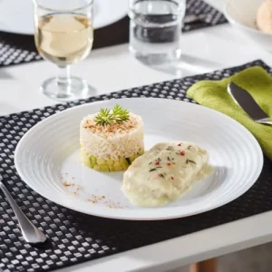 Luminarc Assiette Plate En Verre Opale Extra Résistant D25cm prix le plus bas 9