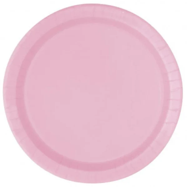 prix pas cher Lot De 6 Assiettes Carton Rose Pastel 1