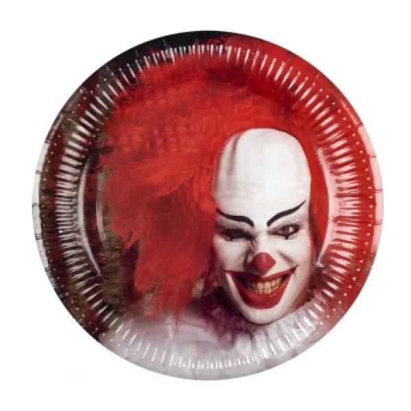 garantie de qualité Lot De 6 Assiettes Clown De L’Horreur Halloween 23 Cm 1