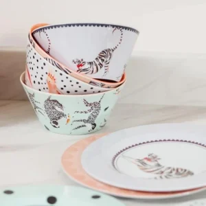 Nouvelle Collection Yvonne Ellen Assiettes En Mélamine D21cm – Lot De 4 14