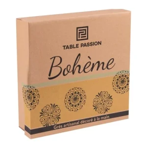 Table Passion Coffret De 4 Assiettes Plates 26 Cm En Grès Multicolore en ligne officielle 7