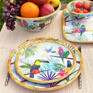 en promotion Les Jardins De La Comtesse Grande Assiette Plate En Mélamine 28 Cm Imprimé Toucans 7