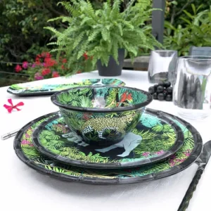 pas cher Les Jardins De La Comtesse Grande Assiette Plate En Mélamine Avec Des Motifs Jungle 28 Cm 8