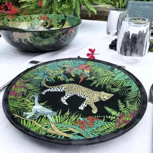 pas cher Les Jardins De La Comtesse Grande Assiette Plate En Mélamine Avec Des Motifs Jungle 28 Cm 10