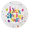 Lot De 10 Assiettes Joyeux Anniversaire Festif En Carton ﻿soldes 7