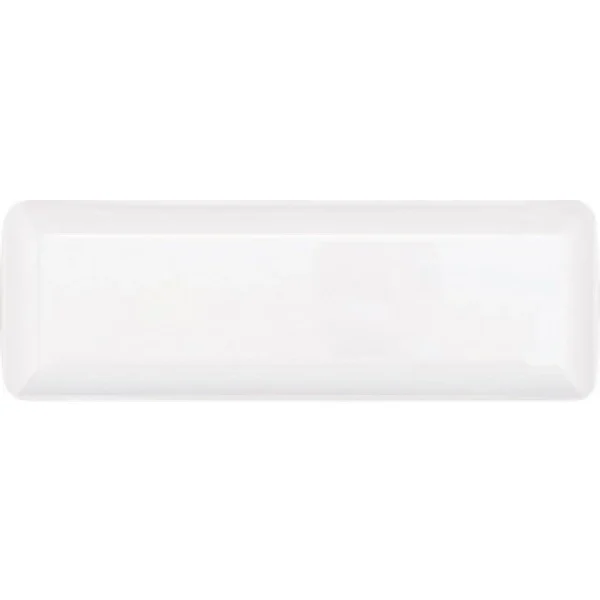 Lot De 10 Mini- Plateaux Rectangulaires Jetables Blancs outlet 1