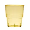 achat pas cher Lot De 10 Verres Jetables En Plastique Jaune Transparent 7