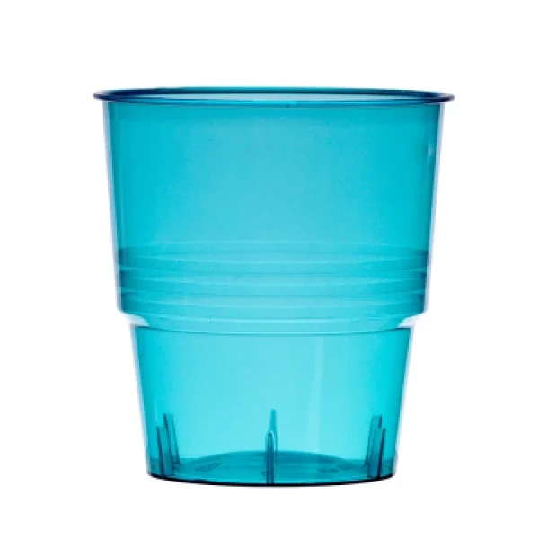 online boutique Lot De 10 Verres Jetables En Plastique Turquoise Transparent 1