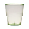 Lot De 10 Verres Jetables En Plastique Vert Anis Transparent Réductions 7