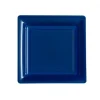 Livraison gratuite Lot De 12 Assiettes Carrées Jetables Bleu Marine PM 10