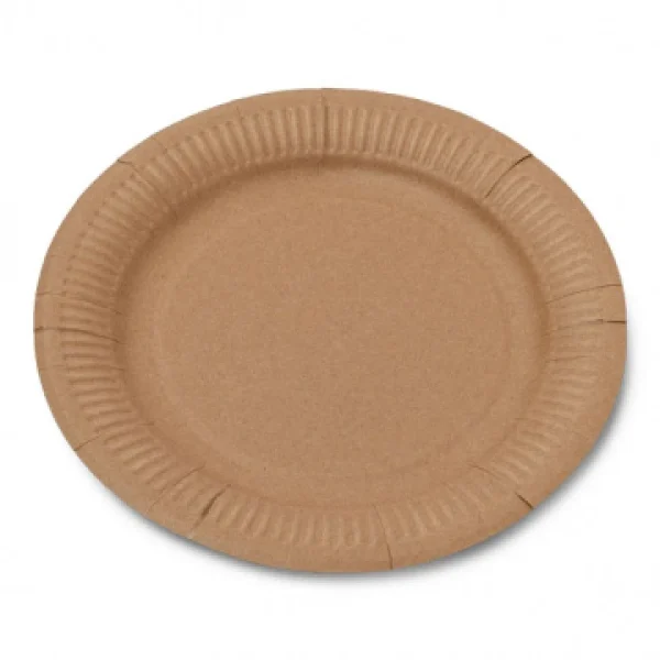 marques pas cher Lot De 12 Assiettes Jetables En Carton Kraft D 23 Cm 1